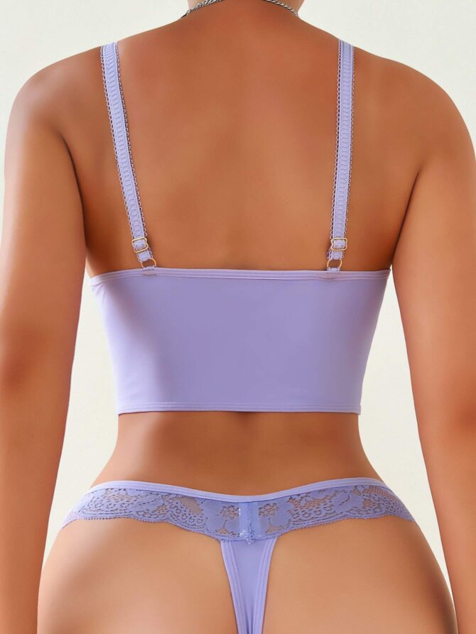 2-Piece Lilac Purple Underwear Lingerie Set